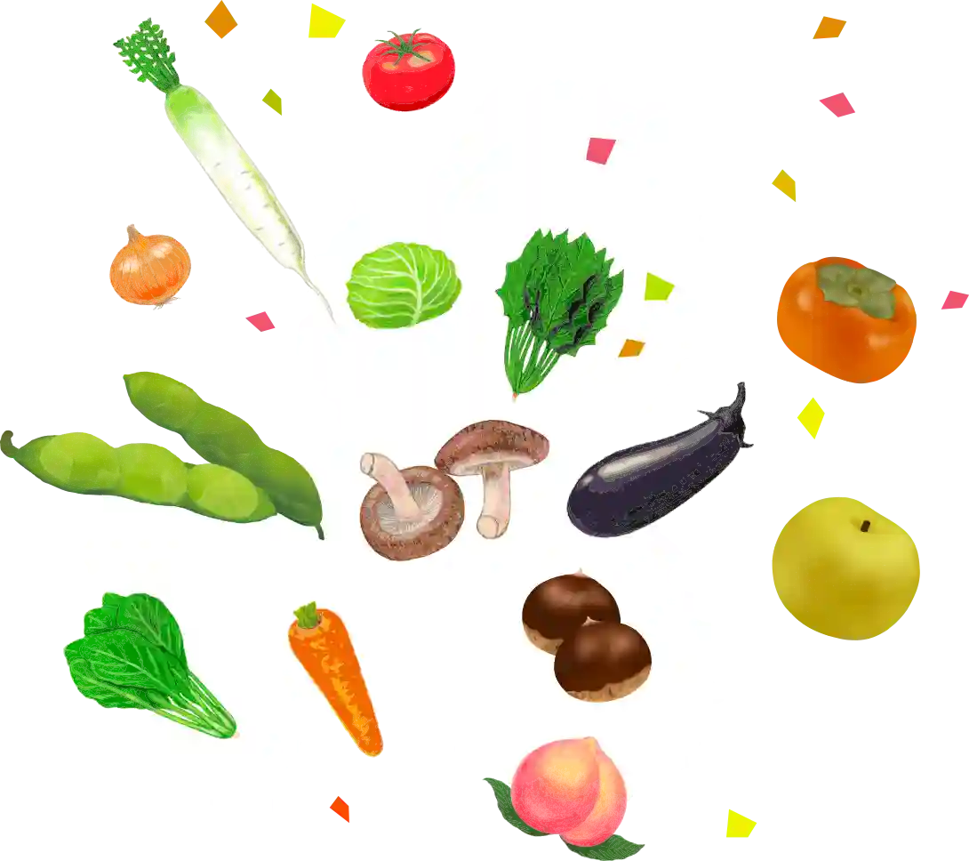 岐阜県特産物イメージイラスト